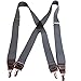 Hold-Up Suspender Company Casual Series Slate XS Suspenders for Men In the Traditional X-Back Style with USA Patented No-Slip Clips