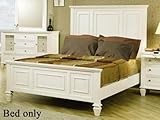 Coaster Glenmore Panel Bed in White Size: Eastern King