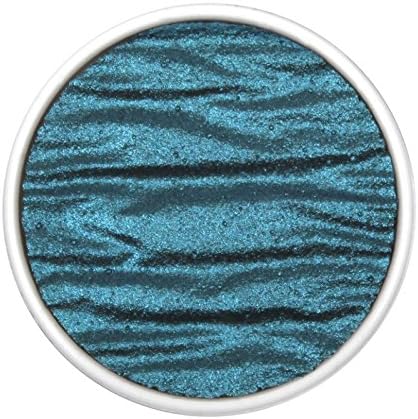 Coliro Artist Mica Pearlcolor Watercolor Paint, M013 Peacock Blue (1.2" Refill) by Finetec GmbH