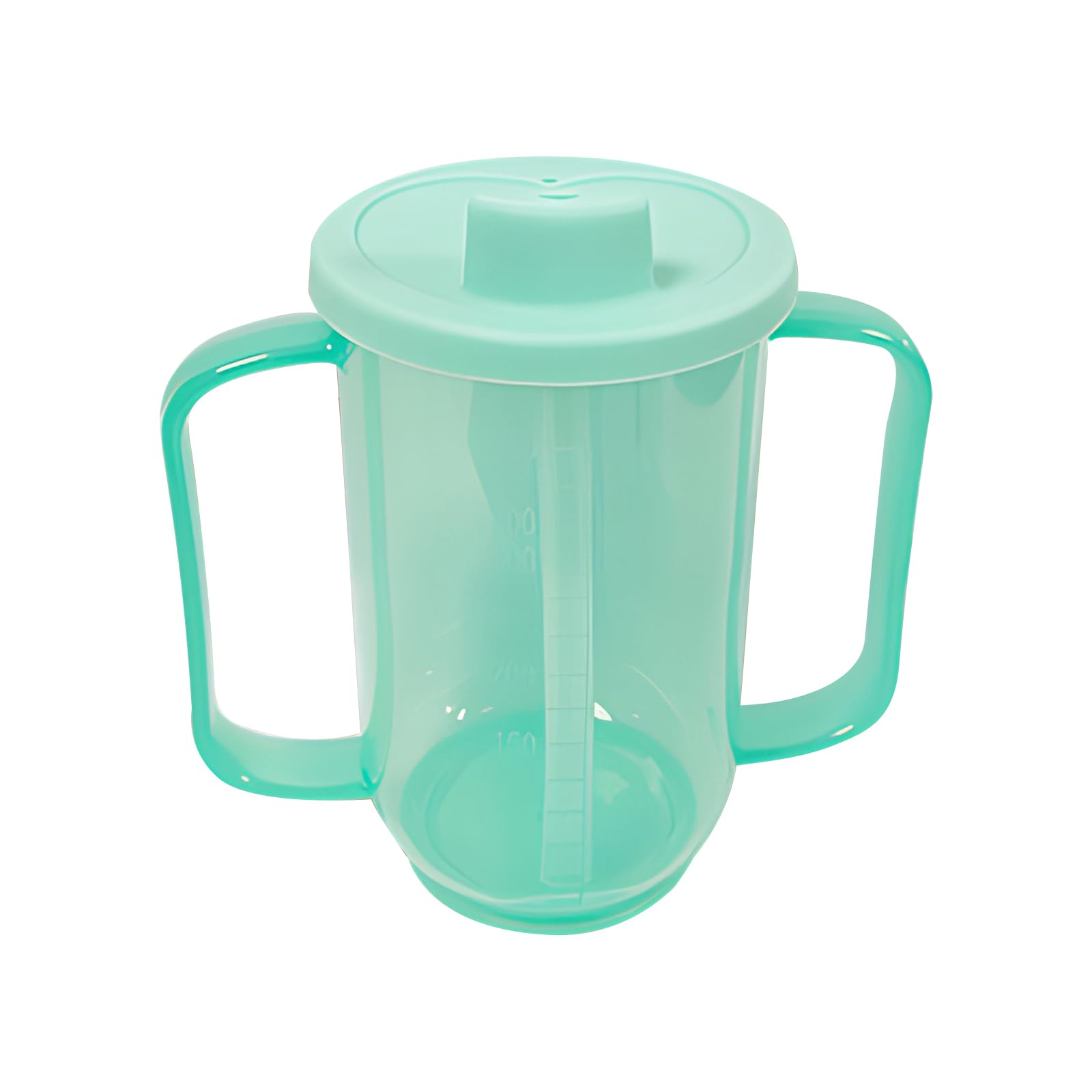 JIAHG 350ML Non Spill Drinking Aids Cup with Straw Lid, Adult Sippy Cups, Dysphagia Cup, Leak Proof Self Feeding Cup Drinking Beakers Utensils for Elderly Disabled, Handicapped, Stroke, Parkinson