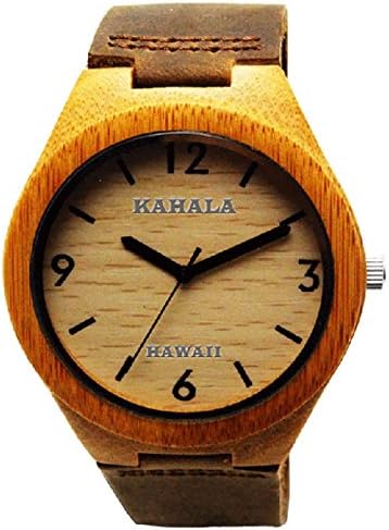Kahala WatchHandmade Kahala Hawaii Brand Wooden Quartz Watch Made with Natural Bamboo Wood - HGW-212