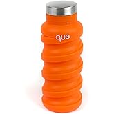 que Bottle - Fashionable & Collapsible 12oz Water Bottle (Sunbeam Orange)
