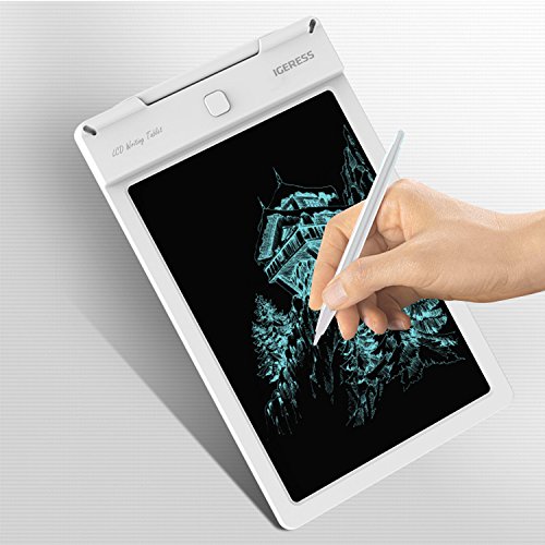 IGERESS Newest White 9 inch LCD Writing Tablet Electronic Writing Board