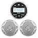 JBL PRV-175 Marine Boat Yacht 180W Media USB AUX Gauge Style Bluetooth Stereo Receiver Bundle With 2 X MS6510 6.5