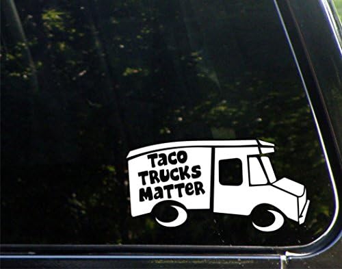 Vinyl Productions Taco Trucks Matter - 7-1/2" x 3-3/4" - Decal Sticker for Cell Phones,Windows, Bumpers, Laptops…