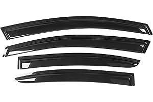 TORCIA Tape On Window Visors Fits for 2012-2016 Subaru Impreza 4-Door Sedan Only & 2015-2021 WRX STI, Side Auto Window Wind Deflectors, Ventshade, Rain Guards for Cars/Trucks