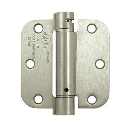 Deltana Dsh35r515 Single Action Steel 3 1 2 Inch X 3 1 2 Inch X 5 8 Inch Spring Hinge