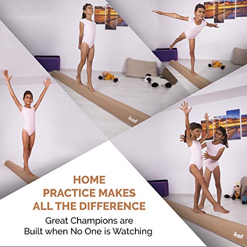 Hazli 8FT Folding Gymnastics Balance Beam for Home Practice - Safe & Secure Folding Balance Beam for Gymnastic- Easy to USE & Store Balance Beam for Kids - Soft Yet Sturdy Gym Equipment for Children - Thumbnail 6