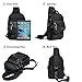NICGID Sling Bags, Chest Shoulder Backpacks Crossbody Purse Outdoor Chest Bag Travel Backpack for Men Women (Blue-385)