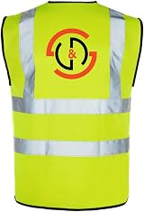 The World Of Wall Art Personalised Reflective Hi-Vis Safety Vest Small view 4