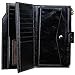 YALUXE Women's RFID Blocking Large Capacity Luxury Wax Genuine Leather Clutch Wallet Multi Card Organizer Black