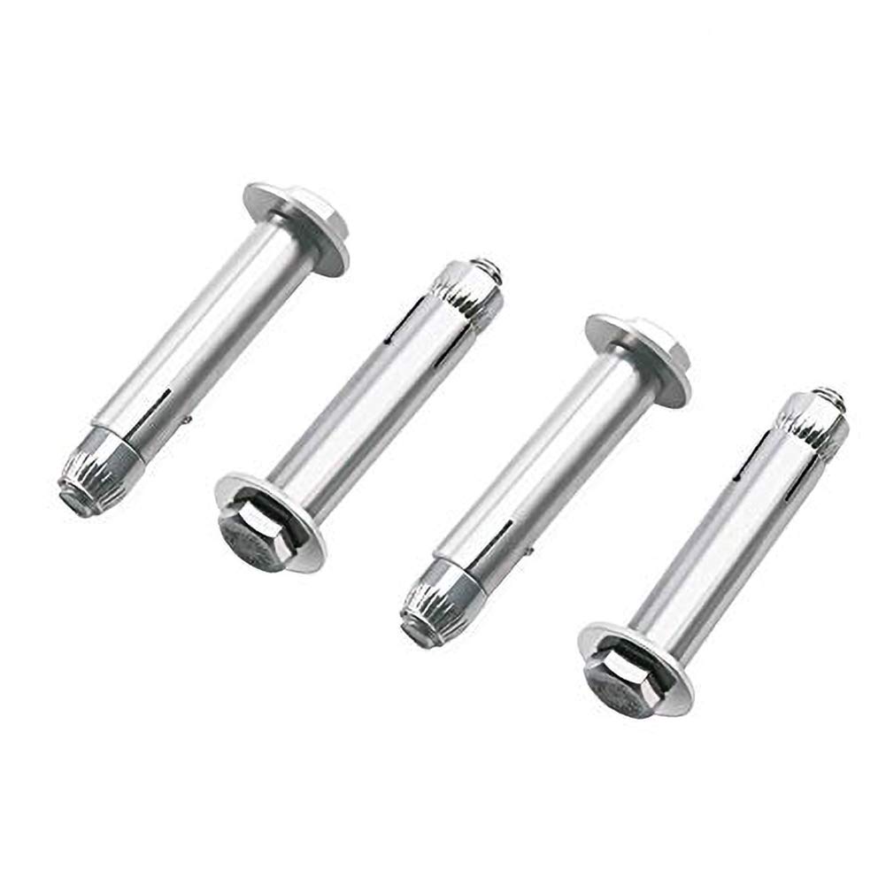 INCREWAY 4 Pack Expansion Bolts, M6x50mm 304 Stainless Steel External Hex Nut Expansion Bolt Sleeve Anchor