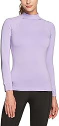 TSLA Women's Thermal Long Sleeve Tops, Mock Turtle