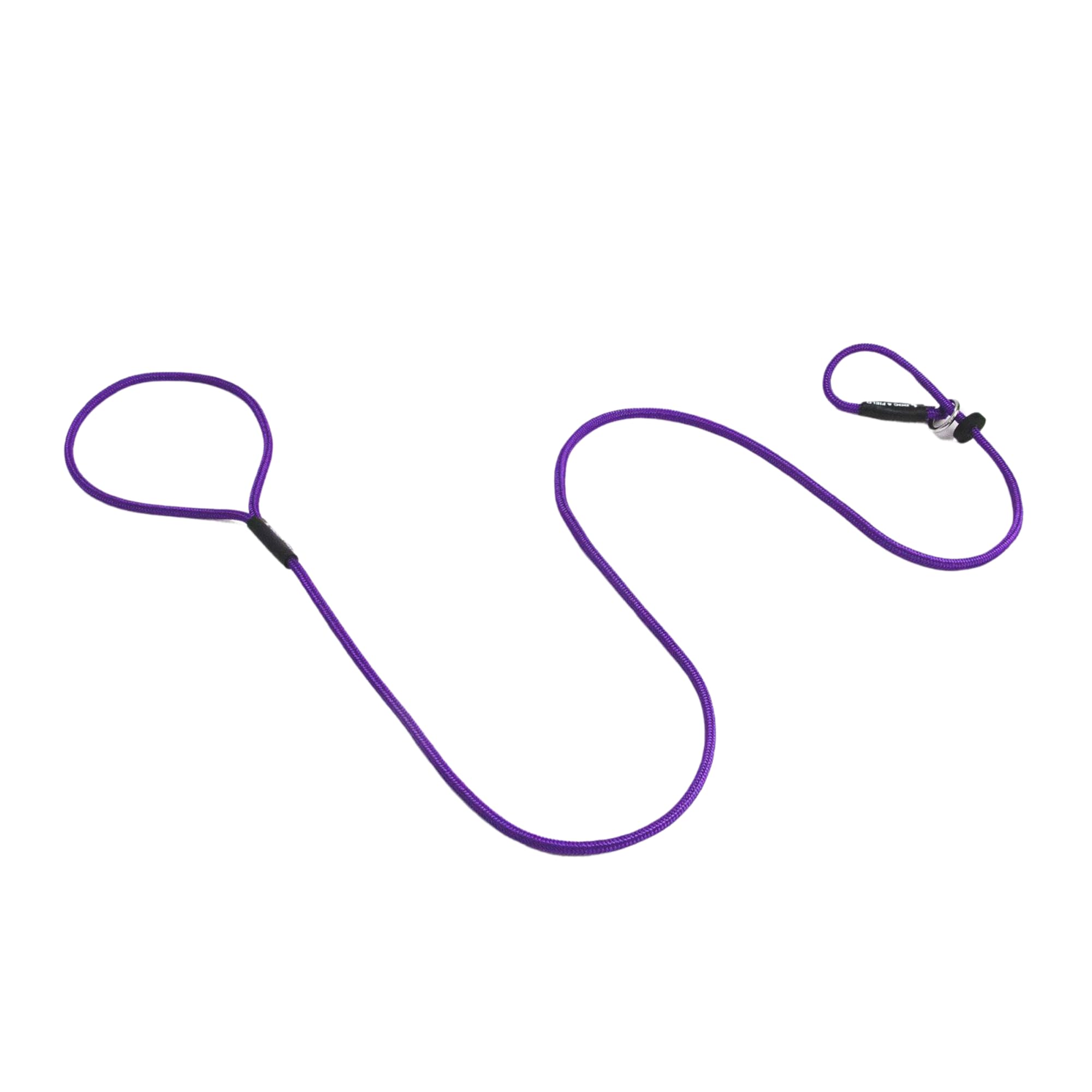 Dog & Field Signature Slip Lead for Dogs, Purple. 1.25m Lightweight Slip Leash, with Sliding Rubber Stopper for Training - No Collar or Harness Needed (Purple)