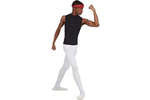 WEAR MOI Mens Solo Footed Tights WM126WHTM White Medium