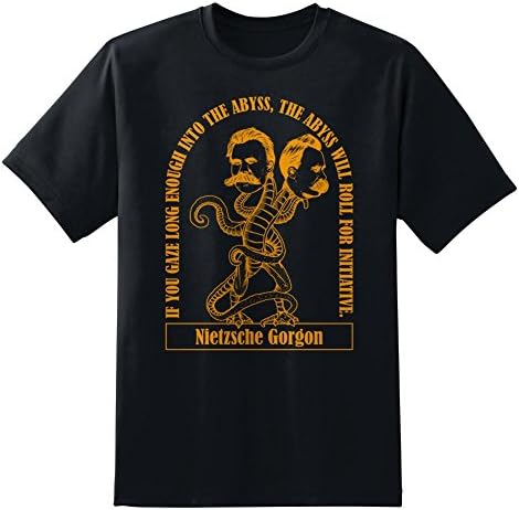 Sexy Hackers Nietzsche Gorgon D&D Abyss Quote Men's Unisex T-Shirt by