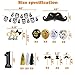 Mr Onederful 1st Birthday Decorations Kit Glittery Mr Onederful Cake Cupcake Topper Moustache Balloon for Little Man/Wonderful One/Bow Tie 1st Birthday Boy Baby Shower Party Supplies Decorations