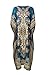 Rubina Kapoor RK Essentials | Tribal Ethnic Print Long Kaftan | Plus Size (Teal)