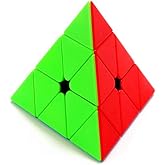 CuberSpeed Moyu MoFang JiaoShi Meilong Pyraminx stickerless Magic Cube Cubing Classroom Meilong Pyramid Speed Cube