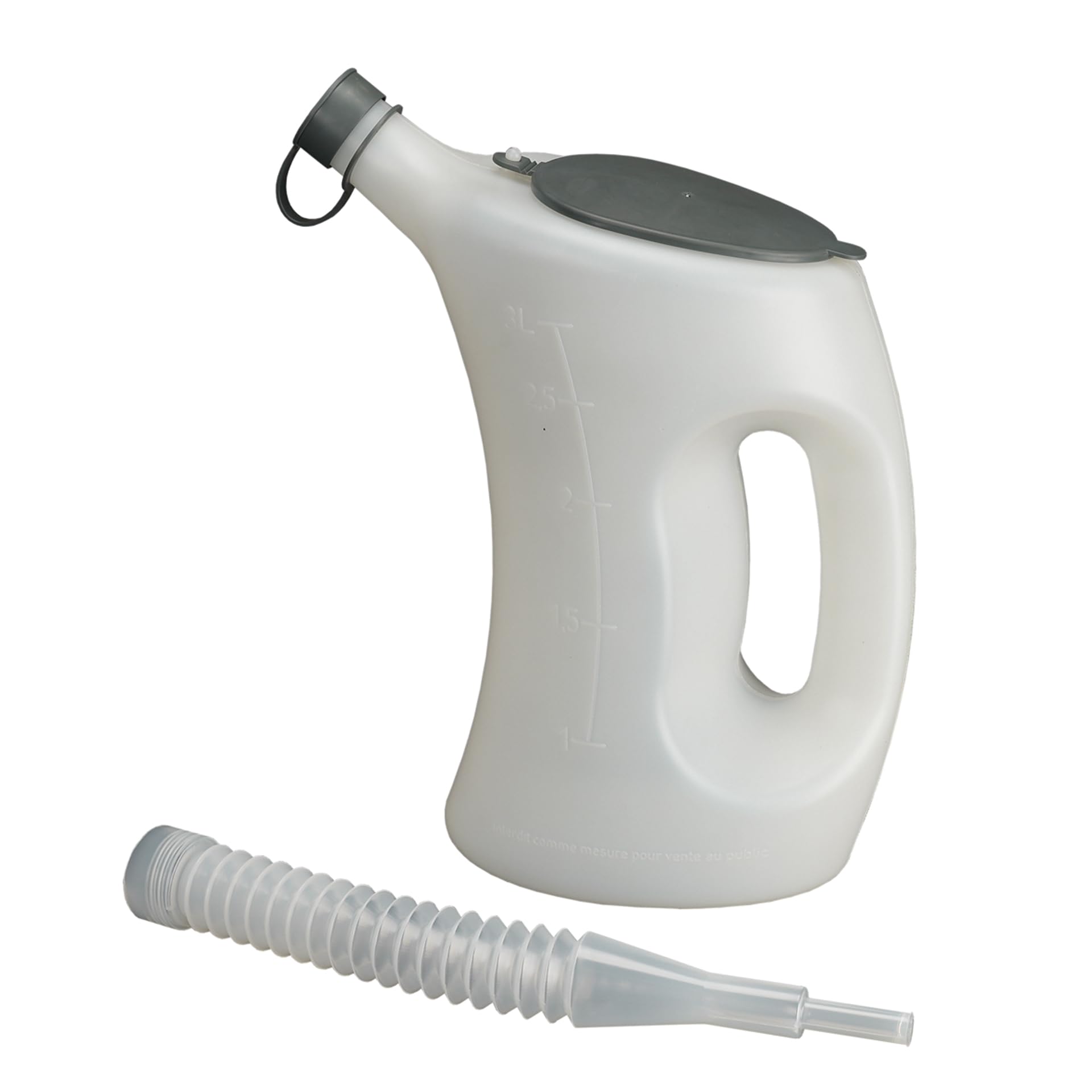 Pressol Fillercan 3L with cover, cap and flex spout, White