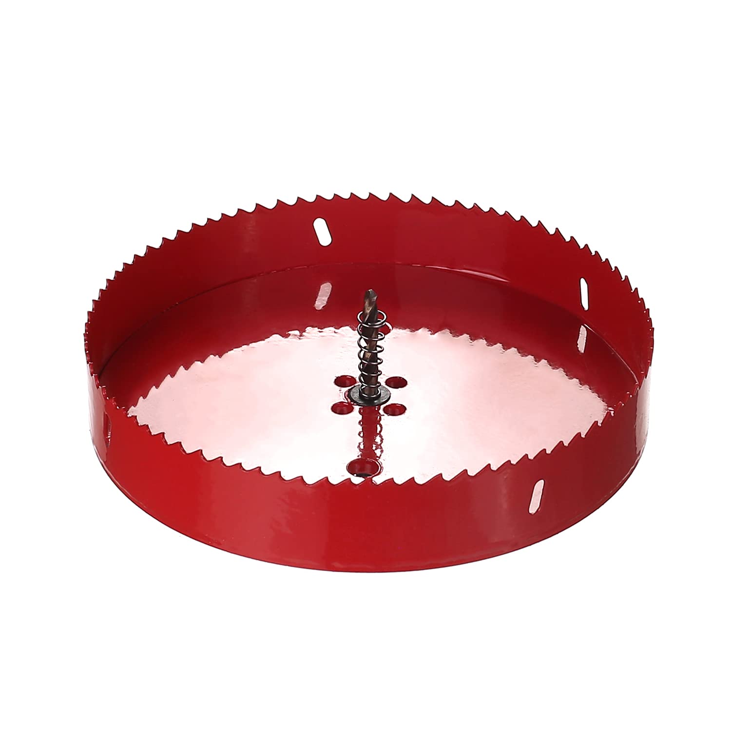 Utoolmart 200mm Bi-Metal Hole Saw M42 High Speed Steel Holesaw Blade 25mm Cutting Depth Opener Cutter Drill Bit with Triangular Handle for Wood Sheet Metal Plastic Fiberboard