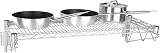 Vogue Steel Wire Wall Shelf 1220mm Chrome Coated Steel 30kg view 3
