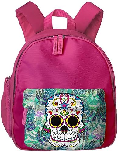 White Sugar Skull Toddler Cute School Backpack Book Bag