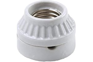 Legrand Pass & Seymour 9880CC10 660W 250V Medium Base A26 Lamp Holder, Porcelain, Surface Mount, White (1 Count)