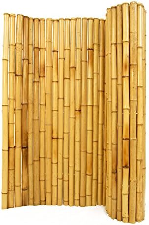 Natural Rolled Bamboo Fencing 1" D x 3' H x 8' L