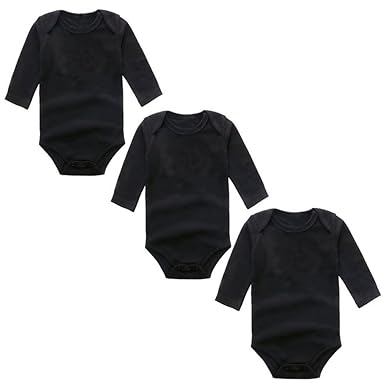 black long sleeve bodysuit baby
