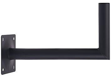 DUR-Line WHSPB 45cm – Stahl Wandhalter pulverbeschichtet– TÜV geprüft – Sat Wandhalterung für Satellitenschüssel