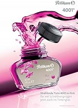 Pelikan 4001 Brilliant Pink Ink 30 ml Glass Bottle Pelikan view 2