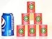 Soft Foam Target Cans 6-pack, Compatible with Nerf Guns, Nerf War Party Accessory, Travel Games, By BlaydesSales