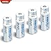 Bonacell 8PCs 800mAh 3.7V Li-ion 16340 Battery RCR 123A Rechargeable Battery & Battery Charger Kit for Arlo Wire-Free HD Security Camera (VMC3030) and Flashlight