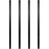 GeilSpace 1" &times; 36" Pre-Cut Black Metal Pipe, Industrial Steel Fits Standard One Inch Black Threaded Pipes and Fittings - Vintage DIY Industrial Shelving (1" &times; 36")