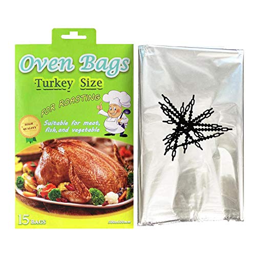 15 PCS Oven Bags Turkey Size Oven Cooking Roasting LargeTurkey Bags