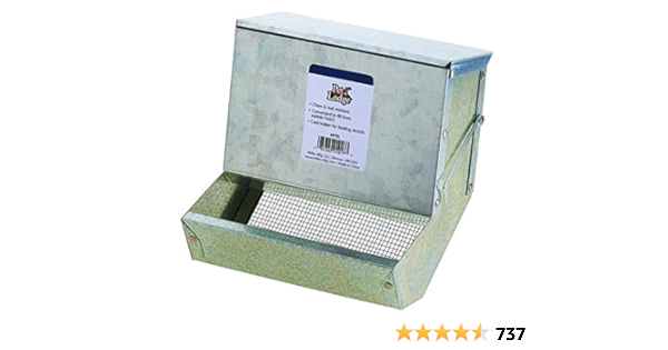 galvanized rabbit feeder