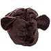 Silver Lilly Dog Slippers - Novelty Plush Comfortable Animal Bulldog Slippers for Kids & Adults by (Dark Brown, Medium)