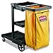 Rubbermaid Commercial RCP 9T80 YEL Yellow Vinyl Cleaning Cart Bag, 26 gal, 17 1/2