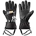 NICEWIN Ski Gloves for Men Women with Zipper Pocket, Waterproof Insulated Windproof Snow Gloves, Touchscreen Winter Warm Snowmobile Snowboard Gloves