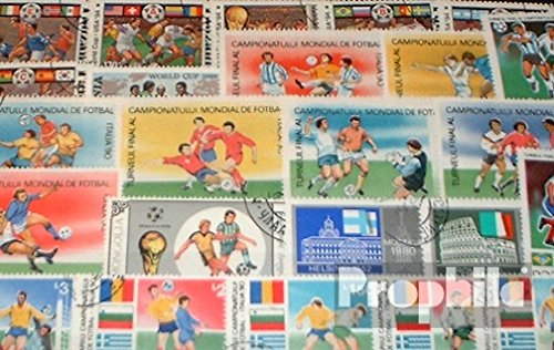 Prophila Collection Motives 50 various Football stamps (Stamps for collectors) Soccer