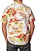 Ingear Casual Shirt Flower Button Down Hawaiian Short Sleeve Cruise Shirt (XLarge, White)