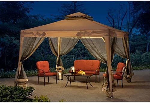 Sunjoy Tan Steel 10-foot x 10-foot Footprint Weist Gazebo