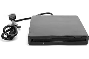 HOHXFYP Floppy Disk Reader Drive, Ultra Thin 3.5in External USB Floppy Disk Converter to USB Diskette Disc Reader for PC,Lapt