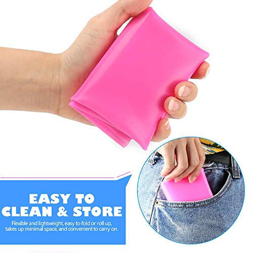 ONDY 3 Pack A3 Extra Large Silicone Sheet for Crafts Jewelry Casting Molds Mat, Food Grade Silicone Placemat, Waterproof Nonstick Heat-Resistant Mat (15.7X 11.8 inch) (Blue & Pink & Green)