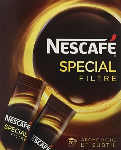 Nescafé Spécial Filtre - Café Soluble - Boîte de 70 Sticks - Lot de 3 Nescafé Spécial Filtre - Café Soluble - Boîte de 70 Sticks - Lot de 3