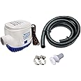 MAXZONE Automatic Submersible Boat Bilge Water Pump 12v 1100gph Bilge Pump And Bilge Pump Installation Kit Hose Set