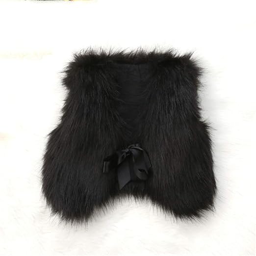 Kunstpelz-Fellweste Für Mädchen - Kuschelig Warm, ärmellos Für Den Winter