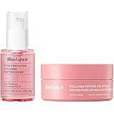 BIODANCE Collagen Boosting Set: Collagen Peptide Serum & Eye Patches, Plumping, Anti Wrinkle Set, Quick Morning Routine for Puffy Eyes, Smile Lines, Glass Skin Base, Skin Care Gift Set