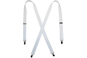 CTM® Women's Elastic Clip-End 1 Inch Basic Suspenders